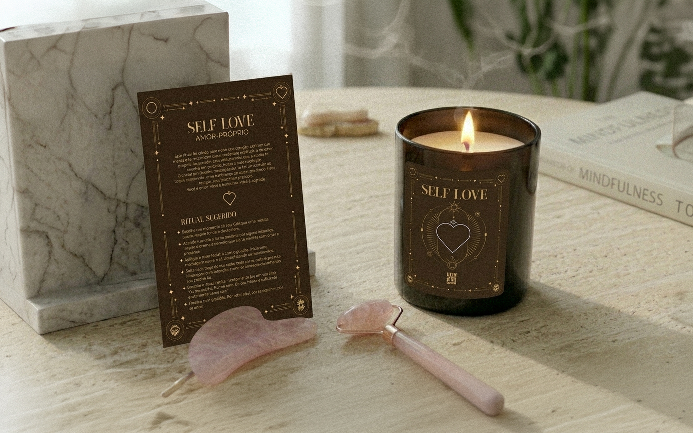 Self Love — vela e ritual card